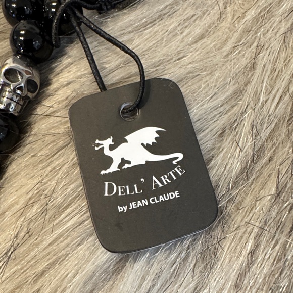 Jean Claude Black Beaded Necklace - Picture 2 of 8